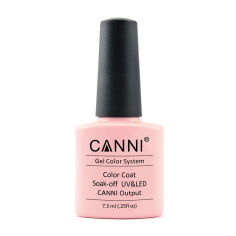 Акция на Гель-лак Canni Gel Color System Color Coat Soak-off UV&LED 047 Рожево-персиковий, 7.3 мл от Eva