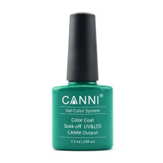 Акція на Гель-лак для нігтів Canni Gel Color System Color Coat Soak-off UV&LED 174 Нефритовий, 7.3 мл від Eva