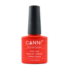 Акція на Гель-лак Canni Gel Color System Color Coat Soak-off UV&LED 034 Світло-червоний, 7.3 мл від Eva