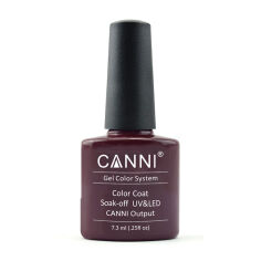 Акція на Гель-лак Canni Gel Color System Color Coat Soak-off UV&LED 166 Червоно-коньячний, 7.3 мл від Eva