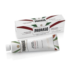 Акція на Крем для гоління Proraso Sensitive Skin Shaving Cream для чутливої шкіри з екстрактом зеленого чаю і вівса, 150 мл від Eva