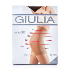 Акция на Колготки жіночі Giulia Slim класичні, з підтягувальними шортиками, 20 DEN, Cappuccino, розмір 2 от Eva