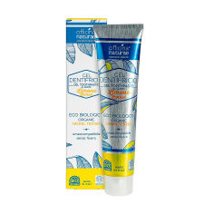 Акція на Натуральна гелева зубна паста Officina Naturae Mint Gel Toothpaste зі смаком лимону, алюмінієва упаковка, 75 мл від Eva
