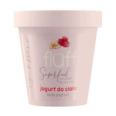 Акция на Йогурт для тіла Fluff Body Yoghurt Raspberries & Almonds Малина та мигдаль, 180 мл от Eva