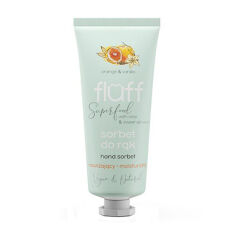 Акція на Зволожувальний крем для рук Fluff Superfood Sorbet Hand Cream Orange & Vanilla Апельсин та ваніль, 50 мл від Eva