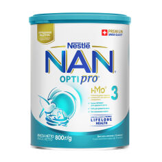 Акція на Дитяча суха молочна суміш Nestle NAN Optipro 3, від 12 місяців, 800 г від Eva