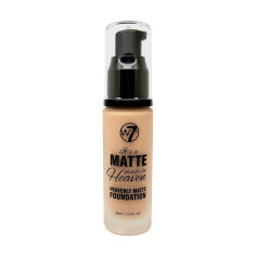 Акція на Матувальний тональний крем для обличчя W7 Heavenly Matte Foundation Sand Beige, 30 мл від Eva