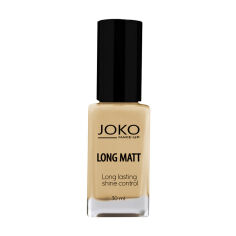 Акція на Тональний крем для обличчя Joko Long Matt, 118 Golden Beige, 30 мл від Eva
