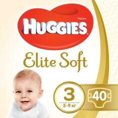 Акція на Подгузники Huggies Elite Soft Jumbo 3 5-9 кг 40 шт від MOYO