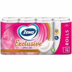 Акция на Туалетная бумага Zewa Exclusive ultra soft 16 шт от MOYO