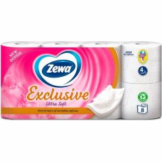 Акція на Туалетная бумага Zewa Exclusive ultra soft 8 шт від MOYO