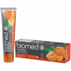 Акция на Зубная паста BioMed Citrus Fresh Антибактериальная для свежести дыхания и укрепления эмали 100г от MOYO