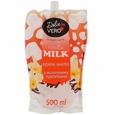 Акція на Крем-мыло жидкое Dolce Vero Ванильное молоко 500мл від MOYO