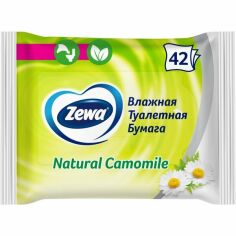 Акция на Туалетная влажная бумага Zewa Natural Camomile moist 42 листа от MOYO