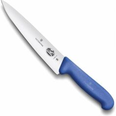 Акция на Кухонный нож Victorinox Fibrox Carving 25см з синей ручкой (52002.25) от Stylus