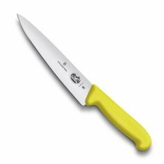 Акция на Кухонный нож Victorinox Fibrox Carving 19см с желт. ручкой (52008.19) от Stylus