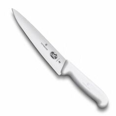 Акция на Кухонный нож Victorinox Fibrox Carving 19см с бел. ручкой (52007.19) от Stylus