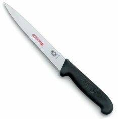 Акция на Кухонный нож Victorinox Fibrox Filleting Superflex 18см с черн. ручкой (5.3813.18) от Stylus