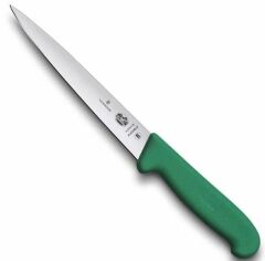 Акция на Кухонный нож Victorinox Fibrox 18см с зелен. ручкой (5.3704.18) от Stylus