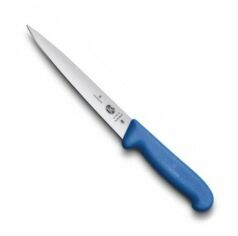 Акция на Кухонный нож Victorinox Fibrox Filleting Flex 18см с синей ручкой (5.3702.18) от Stylus