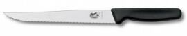 Акция на Кухонный нож Victorinox узкое волн. с черной ручкой 20см (блистер) 5.1833.20B от Stylus
