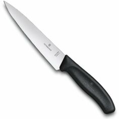 Акція на Нож разделочный Victorinox SwissClassic Carving 15 см черный (6.8003.15G) від Stylus