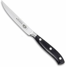 Акция на Кухонный нож Victorinox Forged Steak Grand Maitre 12см черный (7.7203.12G) от Stylus