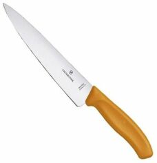 Акция на Кухонный нож Victorinox SwissClassic Carving 19см оранжевый в блистере (6.8006.19L9B) от Stylus