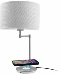 Акція на Macally Wireless Charging with Usb Port Table Lamp 10W White (LAMPCHARGEQI-E) від Stylus