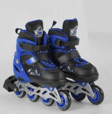 Акція на Роликовые коньки Best Roller (30-33) Pu колёса, свет на переднем колесе, в сумке Blue/Black (98929) від Stylus