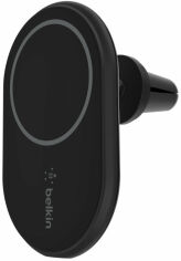Акція на Belkin Car Holder Air Ven Mount MagSafe Black 10W (WIC004BTBK-NC) for iPhone 12/13/14 series (Without car charger) від Stylus