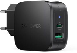 Акция на RavPower Wall Charger USB+USB-C Pioneer 30W Black (RP-PC144) от Stylus