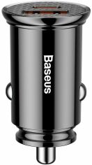 Акция на Baseus Usb Car Charger Usb 3.0+USB-C 30W Black (CCALL-YS01) от Stylus