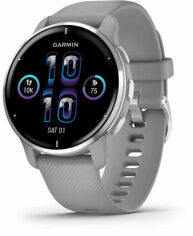 Акция на Garmin Venu 2 Plus Silver Stainless Steel Bezel with Powder Gray Case and Silicone Band (010-02496-10) от Stylus