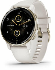 Акция на Garmin Venu 2 Plus Cream Gold Stainless Steel Bezel with Ivory Case and Silicone Band (010-02496-12) от Stylus