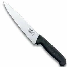 Акція на Кухонный нож Victorinox Fibrox лезвие 12см с черн. ручкой (52003.12) від Y.UA