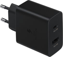 Акція на Samsung Wall Charger USB+USB-C 35W Black (EP-TA220NBEGRU) від Y.UA