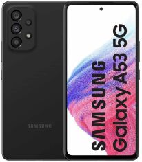 Акція на Samsung Galaxy A53 5G 6/128GB Dual Black A536 від Y.UA