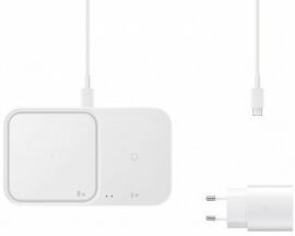 Акция на Samsung Wireless Charger Duo (з TA) 15W White for Smartphones and Galaxy Buds (EP-P5400TWRGRU) от Y.UA