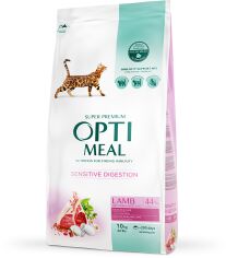 Акція на Сухой корм Optimeal Adult Cats для взрослых кошек со вкусом ягненка 10 кг (4820083909986) від Y.UA