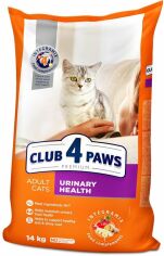 Акция на Сухий корм Club 4 Paws Premium Adult cats підтримка сечовипускної системи для дорослих кішок 14 кг (4820083909375) от Y.UA