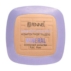 Акція на Компактна мінеральна пудра для обличчя Fennel Mineral Compact Powder без тальку, Peach, 8 г від Eva