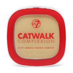 Акція на Компактна пудра для обличчя W7 Catwalk Complexion Silky Smooth Powder Compact Beige, 7 г від Eva