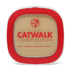 Акция на Компактна пудра для обличчя W7 Catwalk Complexion Silky Smooth Powder Compact Medium Beige, 7 г от Eva