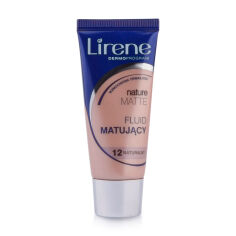 Акция на Матувальний тональний флюїд для обличчя Lirene Nature Matte Fluid, 12 Naturalny, 30 мл от Eva