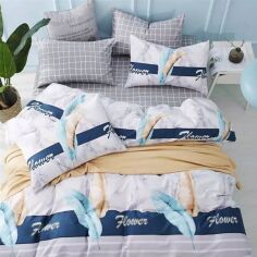 Акція на Комплект постільної білизни MirSon Бязь Premium 17-0084 Adrienn 175х210 см від Rozetka