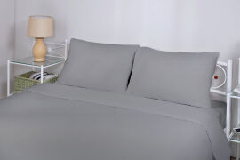 Акція на Комплект постільної білизни Good-Dream Бязь Grey Полуторний від Rozetka