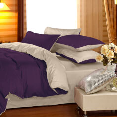 Акция на Комплект постільної білизни Сатин Premium 0846 + 0841 Margaret 1.5-спальний от Rozetka
