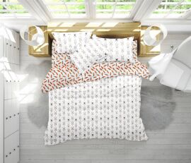 Акция на Комплект постільної білизни MirSon Бязь 17-0529 Bunnies white Сімейний 160x220 от Rozetka