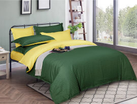 Акція на Комплект постільної білизни MirSon Satin Stripe 30-0017 + 30-0003 Kleiton 110х140 Дитячий від Rozetka